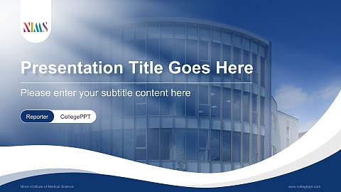 Nihon Institute of Medical Science Lecture Sharing and Networking Event PPT Template
