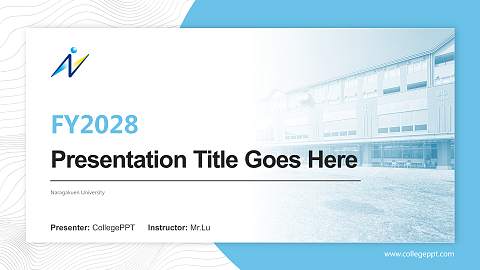 Naragakuen University Academic Presentation/Research Findings Report PPT Template