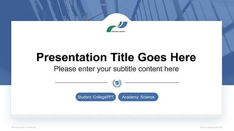 Nishikyushu University National Scholarship Defense PPT Template