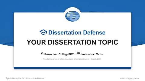 Niigata University of International and Information Studies Graduation Thesis Defense PPT Template