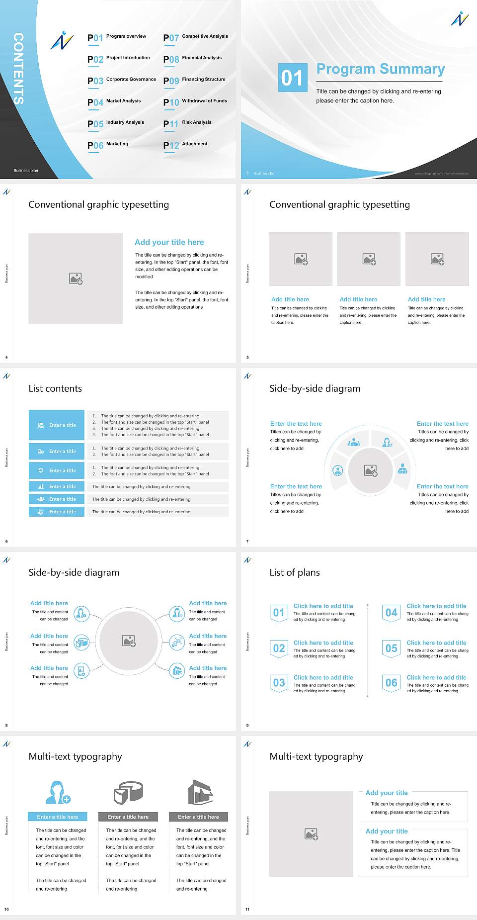 Naragakuen University Competition/Entrepreneurship Contest PPT Template4:3 ratio PPT effect preview image2