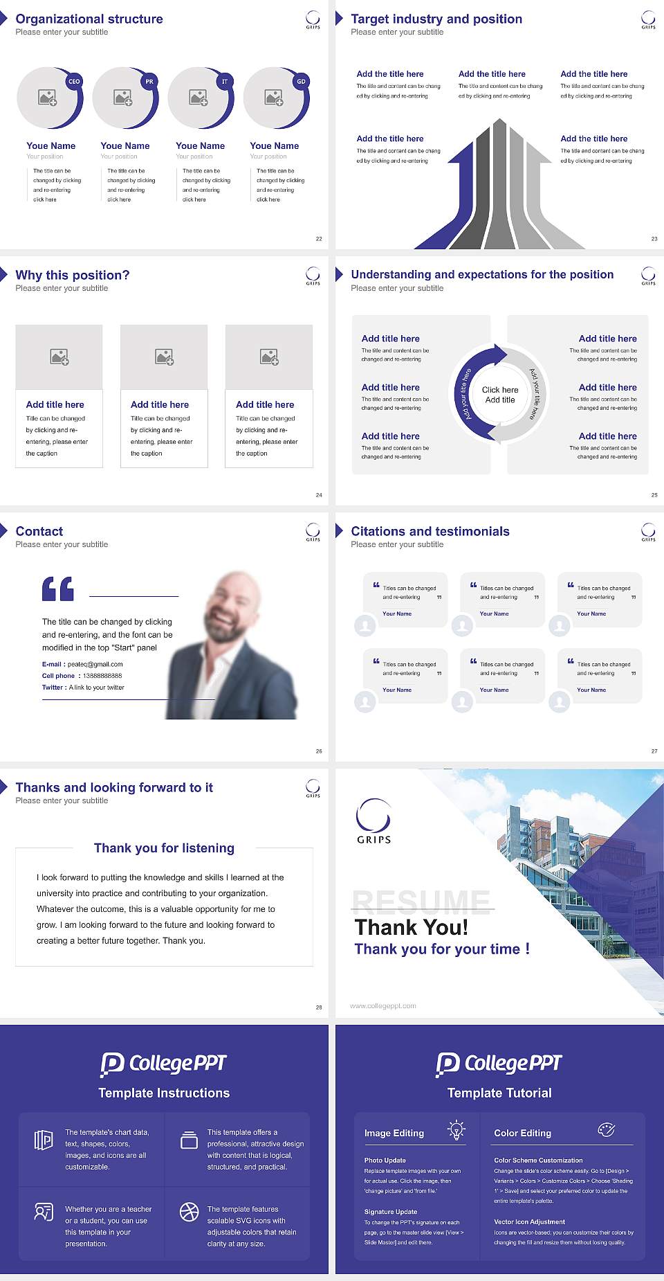 National Graduate Institute for Policy Studies Resume PPT Template4:3 ratio PPT effect preview image4