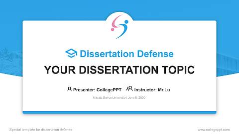 Niigata Seiryo University Graduation Thesis Defense PPT Template