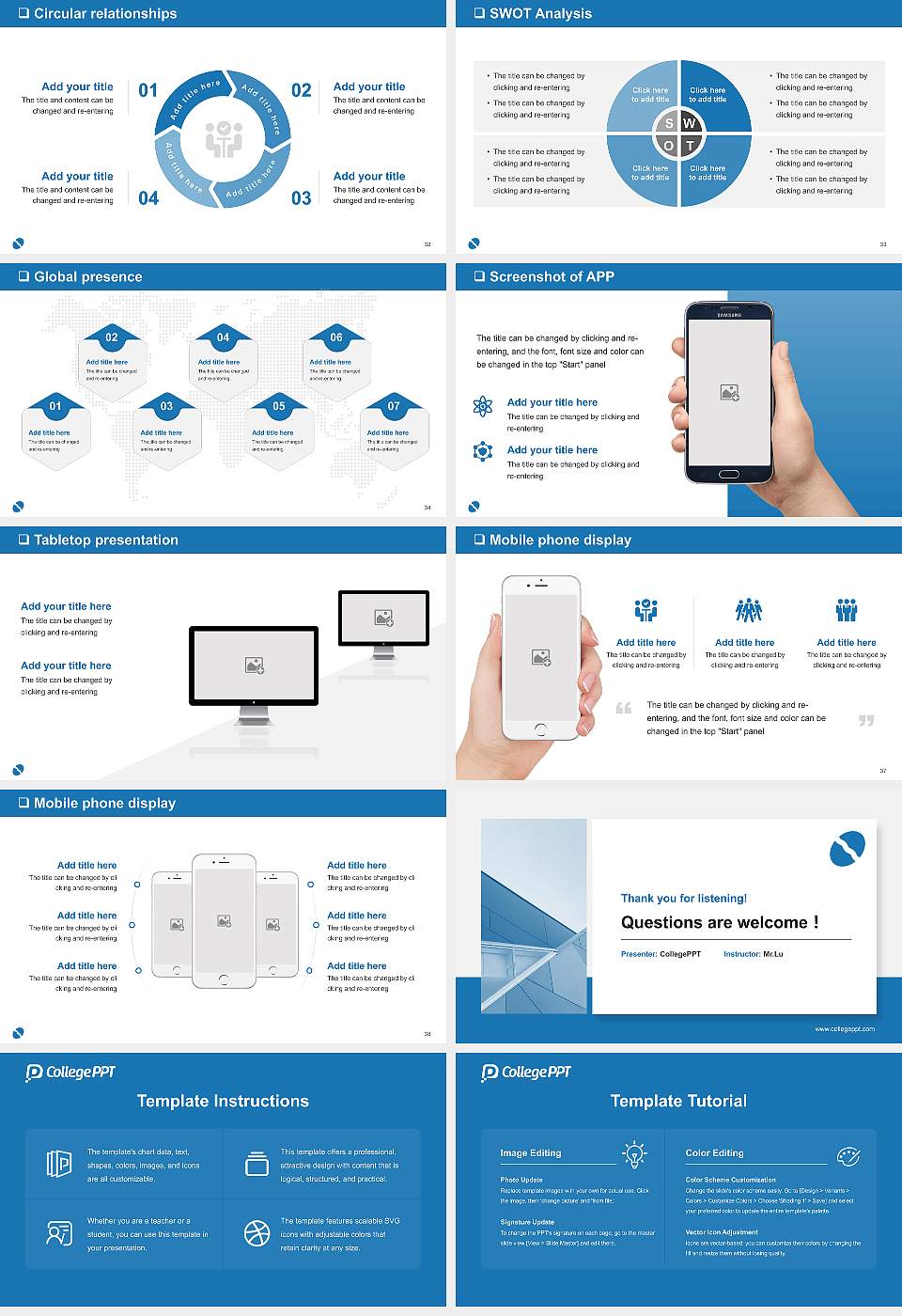 Niigata University of Management General PPT Template16:9 ratio PPT effect preview image5