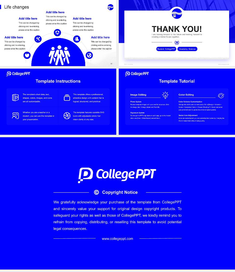 Niimi University National Scholarship Defense PPT Template16:9 ratio PPT effect preview image4