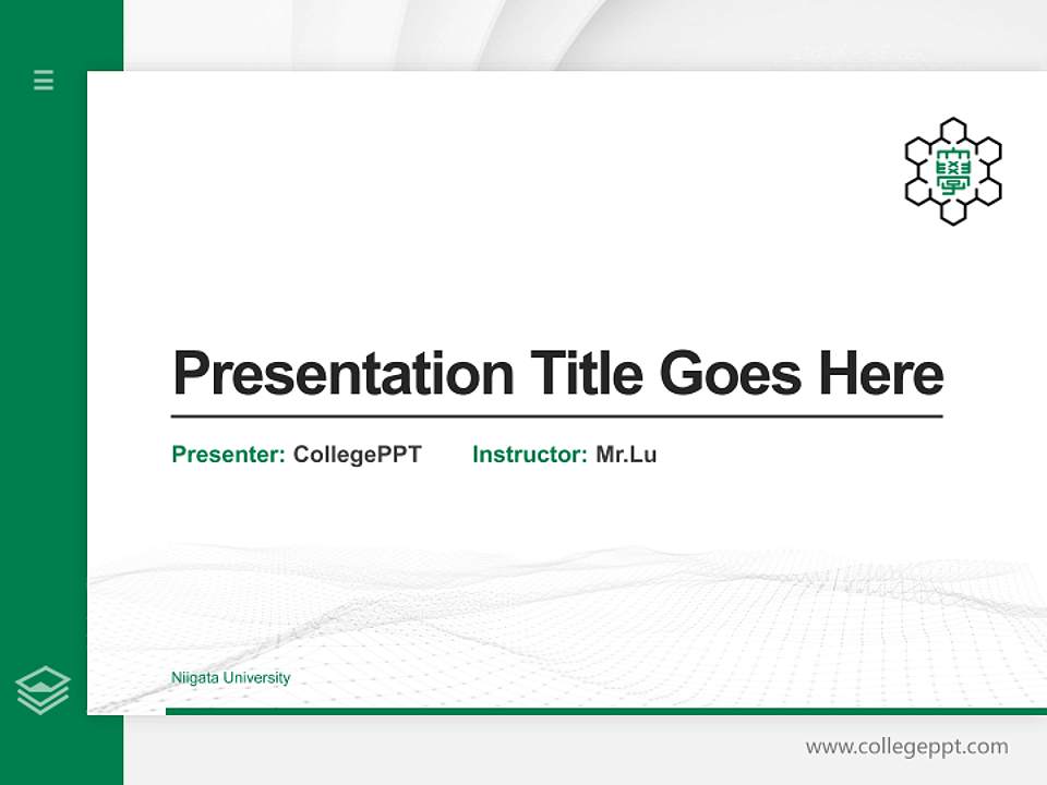 Niigata University Thesis Proposal/Graduation Defense PPT Template4:3 ratio PPT effect preview image5