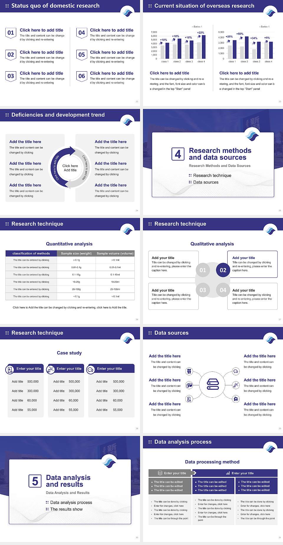 Niigata Sangyo University Graduation Thesis Defense PPT Template4:3 ratio PPT effect preview image4