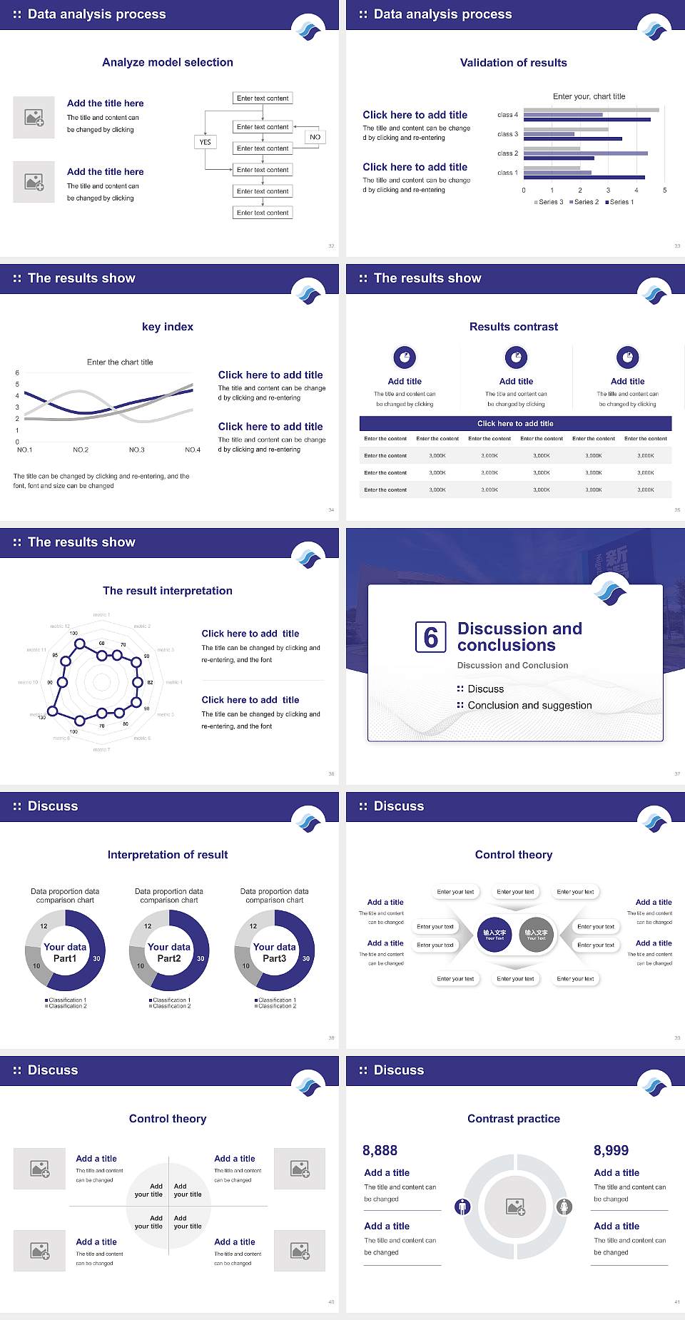 Niigata Sangyo University Graduation Thesis Defense PPT Template4:3 ratio PPT effect preview image5