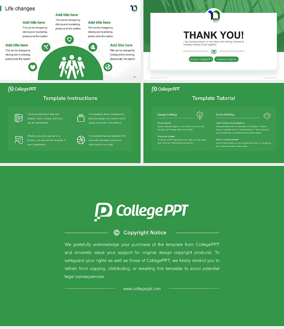 Nagoya Sangyo University National Scholarship Defense PPT Template16:9 ratio PPT effect preview image4