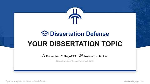 Niigata Institute of Technology Graduation Thesis Defense PPT Template