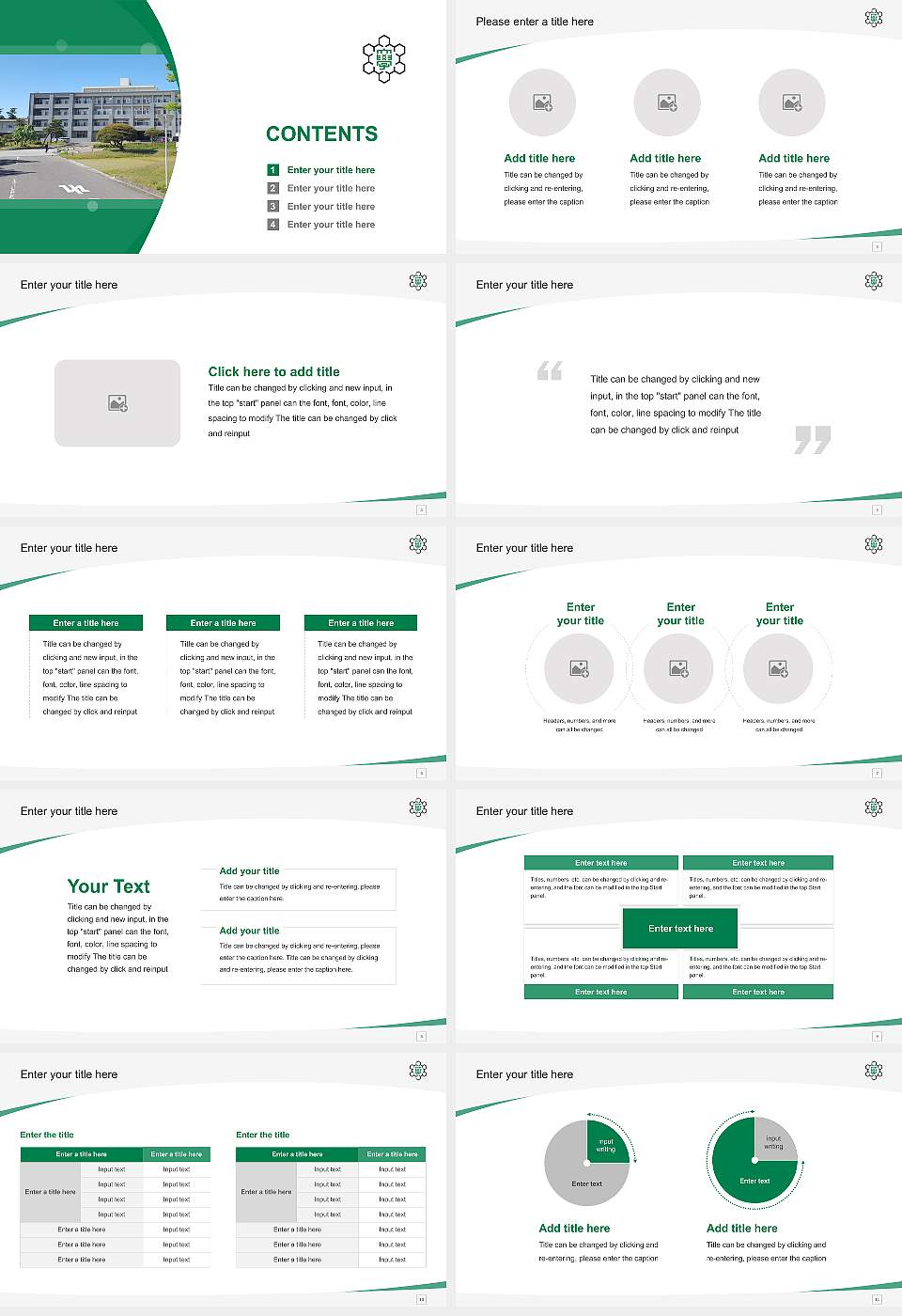 Niigata University Course/Courseware Creation PPT Template16:9 ratio PPT effect preview image2