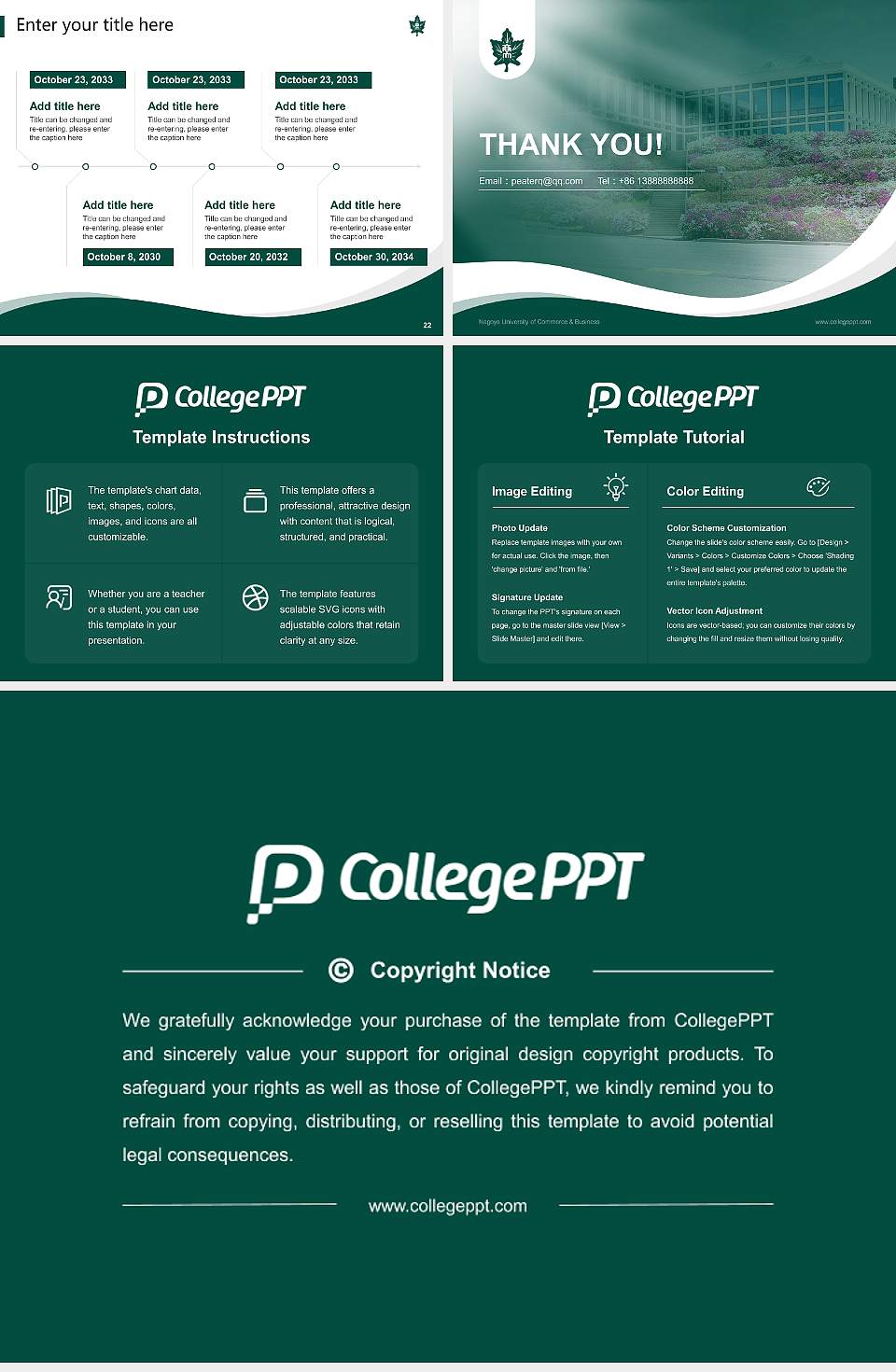 Nagoya University of Commerce & Business Lecture Sharing and Networking Event PPT Template4:3 ratio PPT effect preview image4