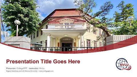 Nippon Veterinary and Life Science University Course/Courseware Creation PPT Template