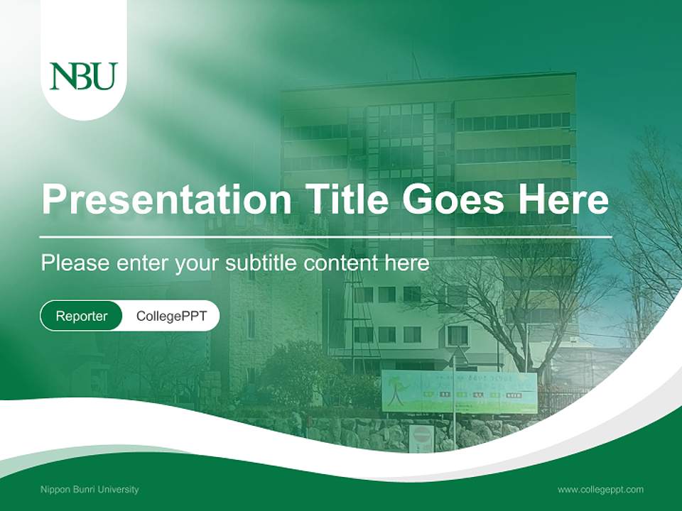 Nippon Bunri University Lecture Sharing and Networking Event PPT Template4:3 ratio PPT effect preview image4