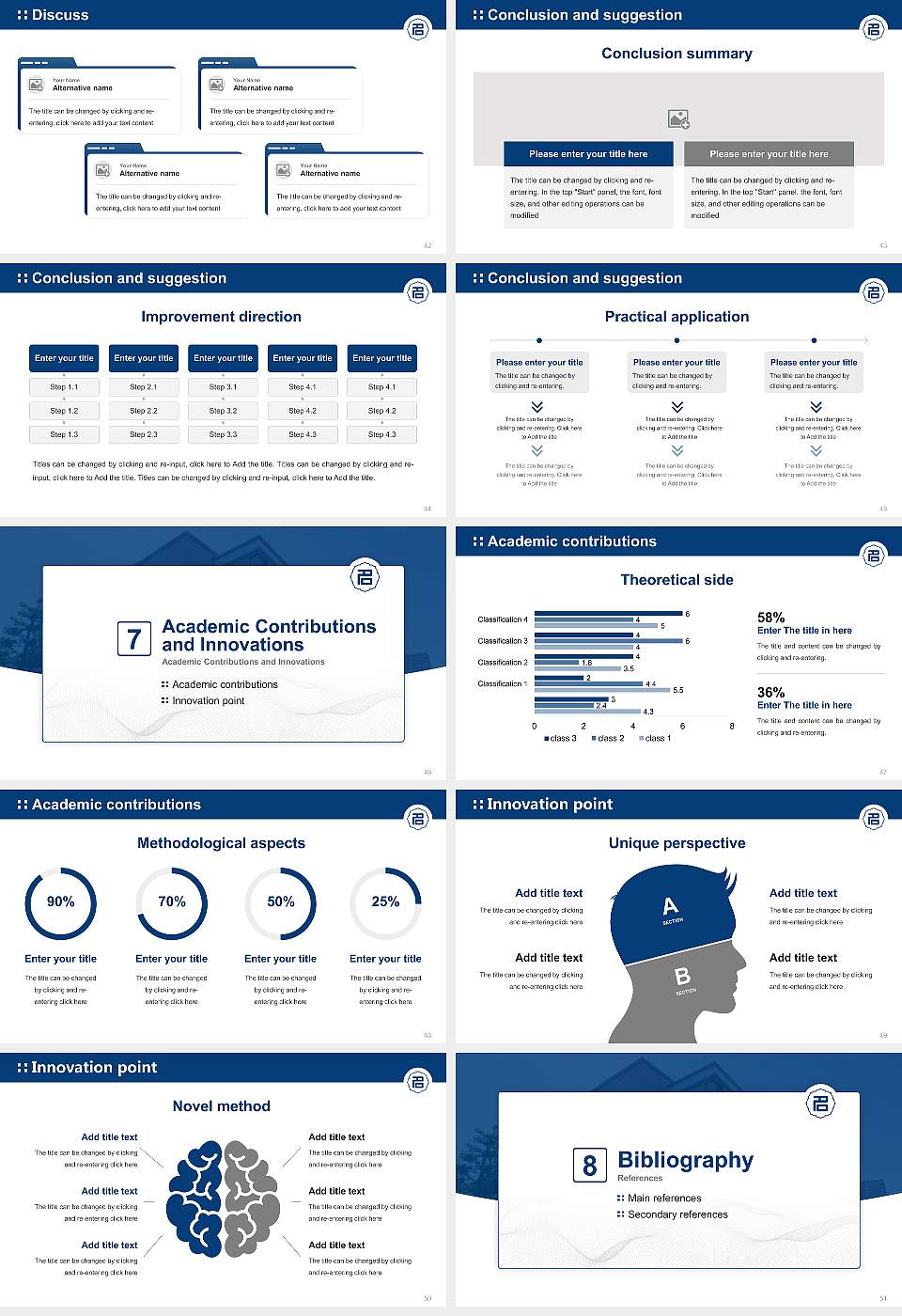 Nagoya Women’s University Graduation Thesis Defense PPT Template16:9 ratio PPT effect preview image6
