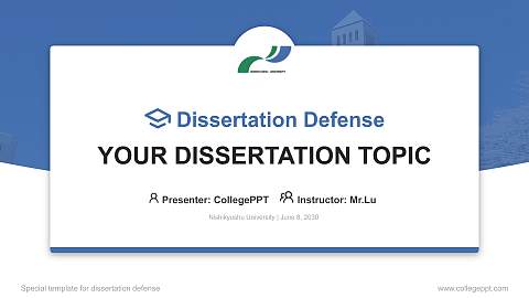 Nishikyushu University Graduation Thesis Defense PPT Template