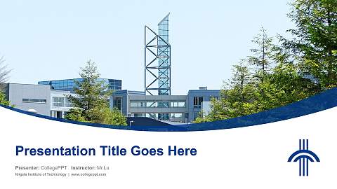 Niigata Institute of Technology Course/Courseware Creation PPT Template