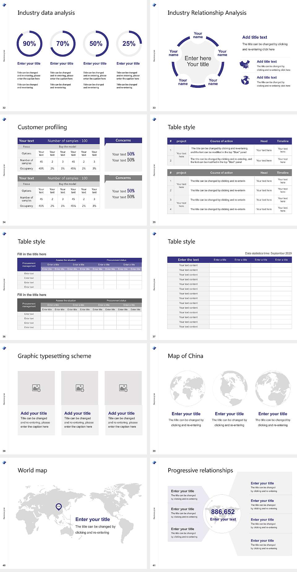 Niigata Sangyo University Competition/Entrepreneurship Contest PPT Template4:3 ratio PPT effect preview image5