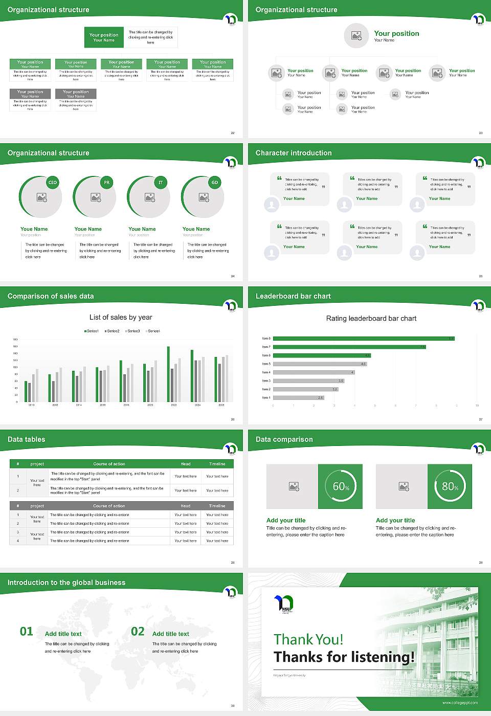 Nagoya Sangyo University Academic Presentation/Research Findings Report PPT Template16:9 ratio PPT effect preview image4
