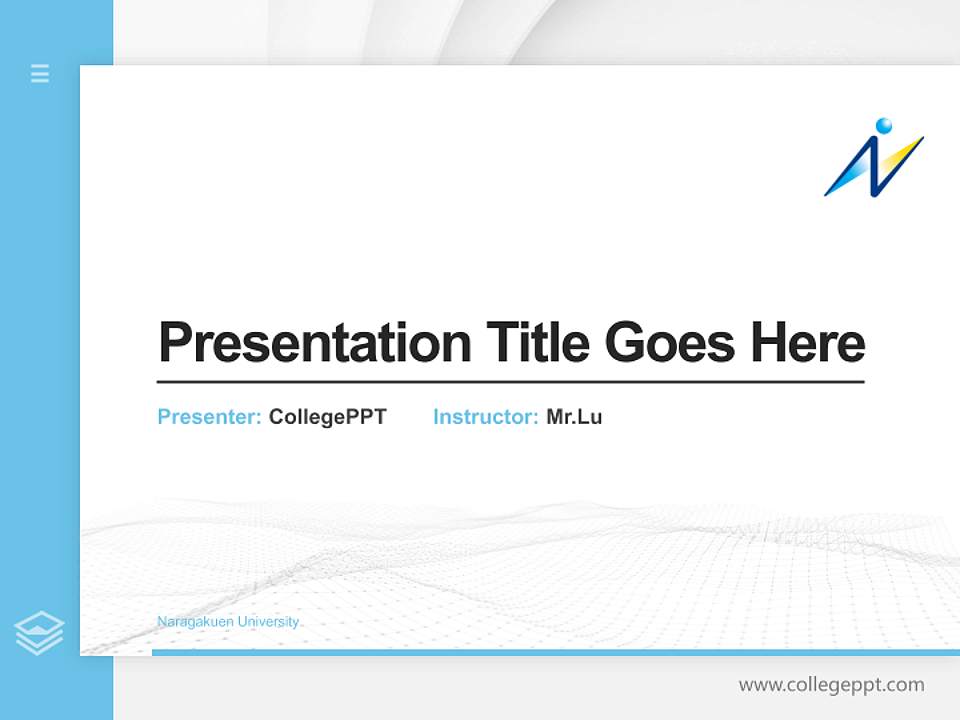 Naragakuen University Thesis Proposal/Graduation Defense PPT Template4:3 ratio PPT effect preview image5