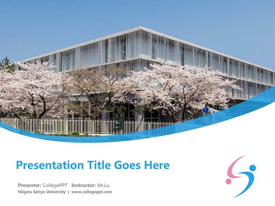 Niigata Seiryo University Course/Courseware Creation PPT Template4:3 ratio PPT effect preview image5