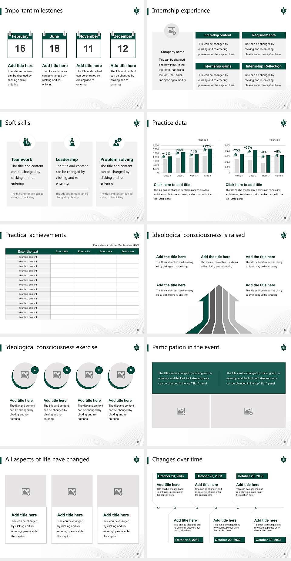Nagoya University of Commerce & Business National Scholarship Defense PPT Template4:3 ratio PPT effect preview image3