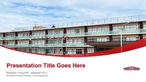 Nihon Wellness Sports University Course/Courseware Creation PPT Template