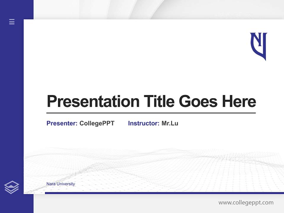 Nara University Thesis Proposal/Graduation Defense PPT Template4:3 ratio PPT effect preview image5