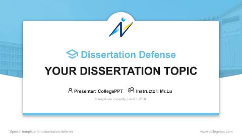 Naragakuen University Graduation Thesis Defense PPT Template