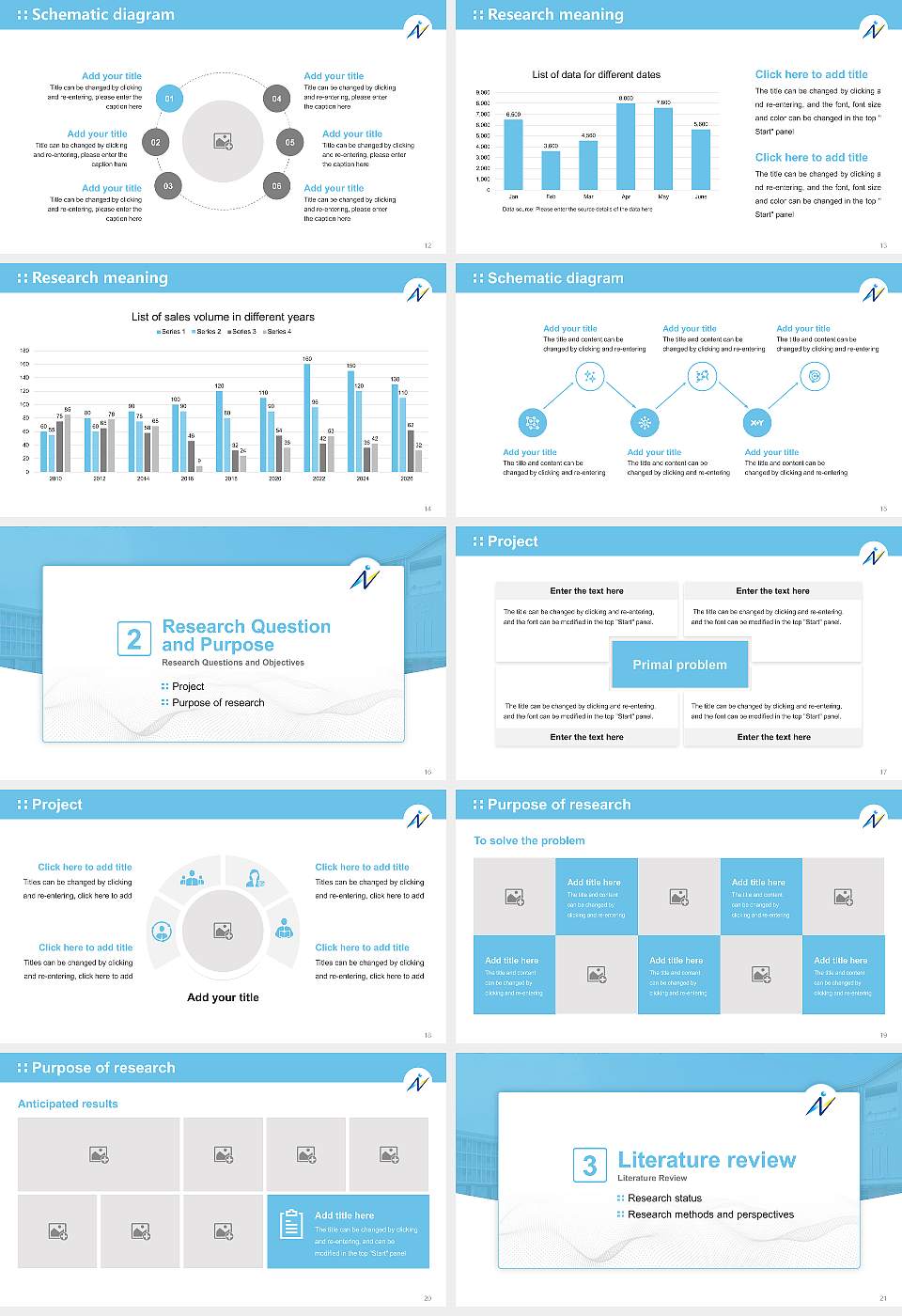 Naragakuen University Graduation Thesis Defense PPT Template16:9 ratio PPT effect preview image3