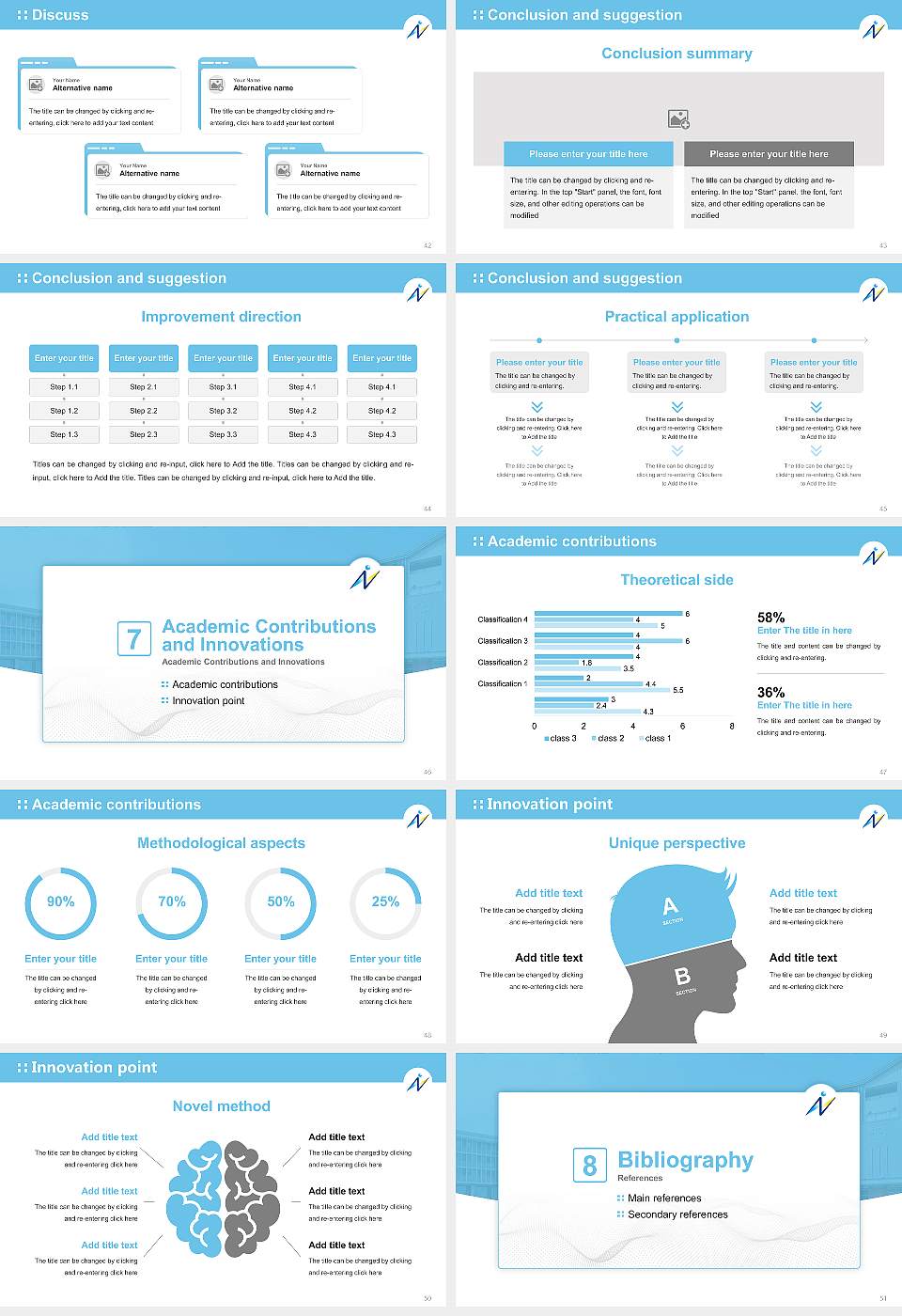 Naragakuen University Graduation Thesis Defense PPT Template16:9 ratio PPT effect preview image6