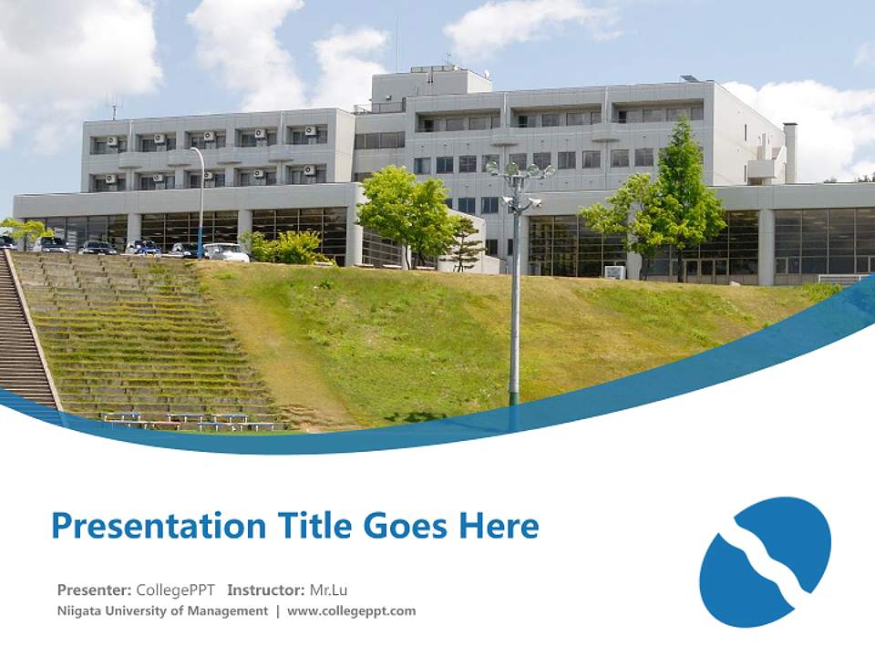 Niigata University of Management Course/Courseware Creation PPT Template4:3 ratio PPT effect preview image5