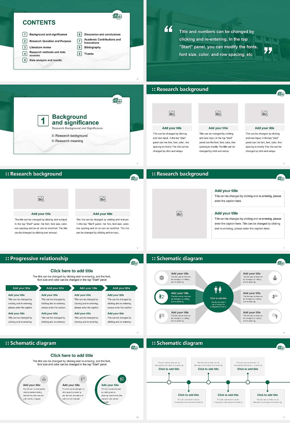 Nagoya University Graduation Thesis Defense PPT Template16:9 ratio PPT effect preview image2