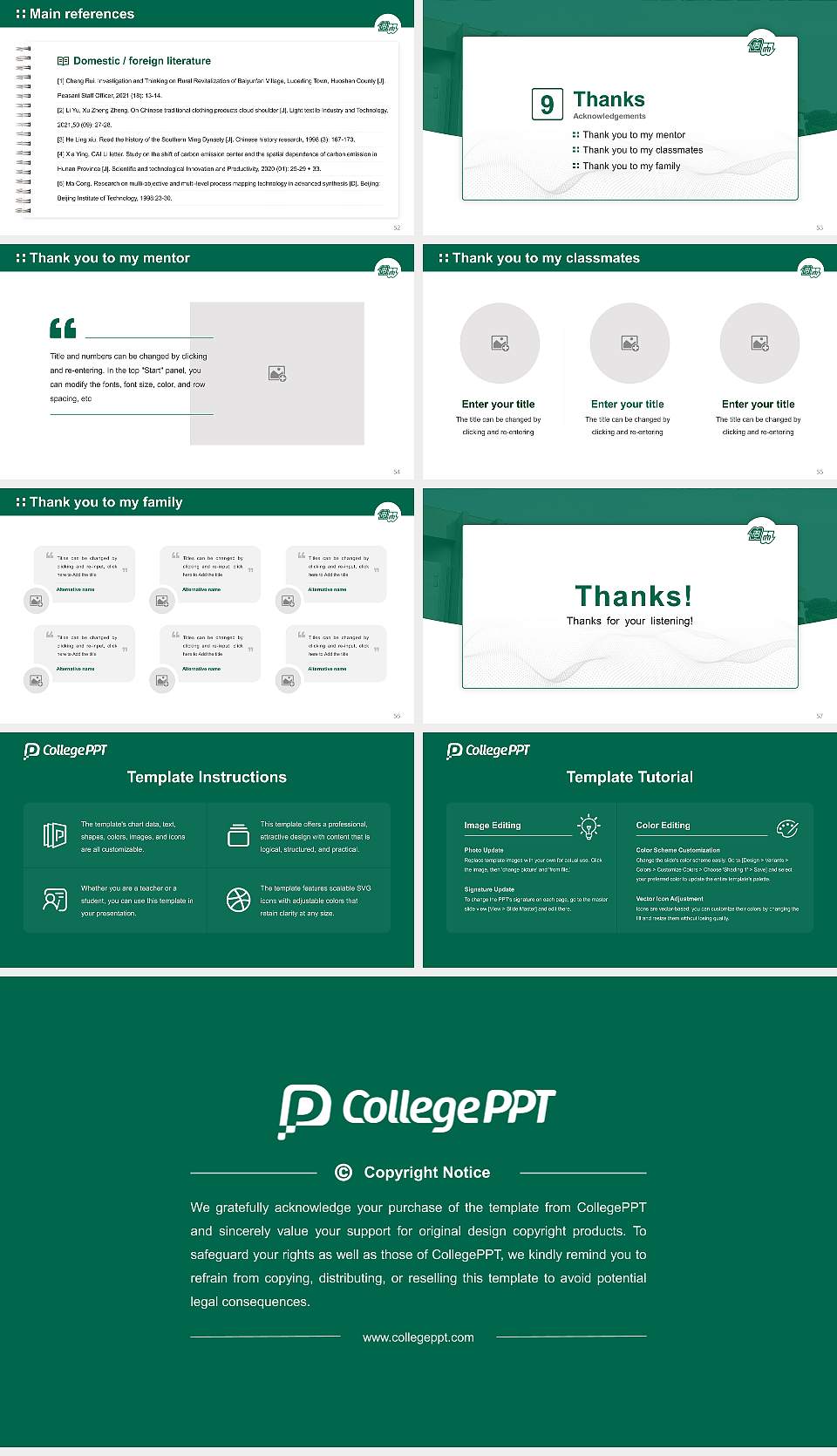 Nagoya University Graduation Thesis Defense PPT Template16:9 ratio PPT effect preview image7