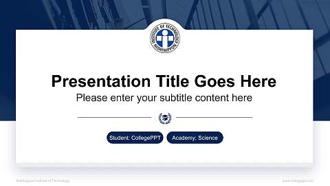Nishinippon Institute of Technology National Scholarship Defense PPT Template