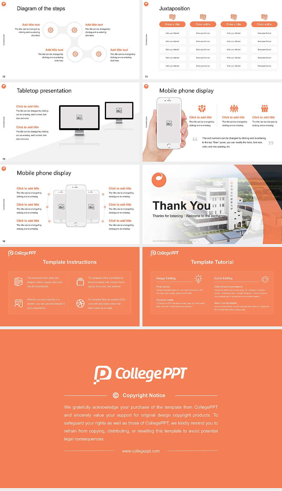 Niigata Agro-Food University Competition/Entrepreneurship Contest PPT Template16:9 ratio PPT effect preview image9
