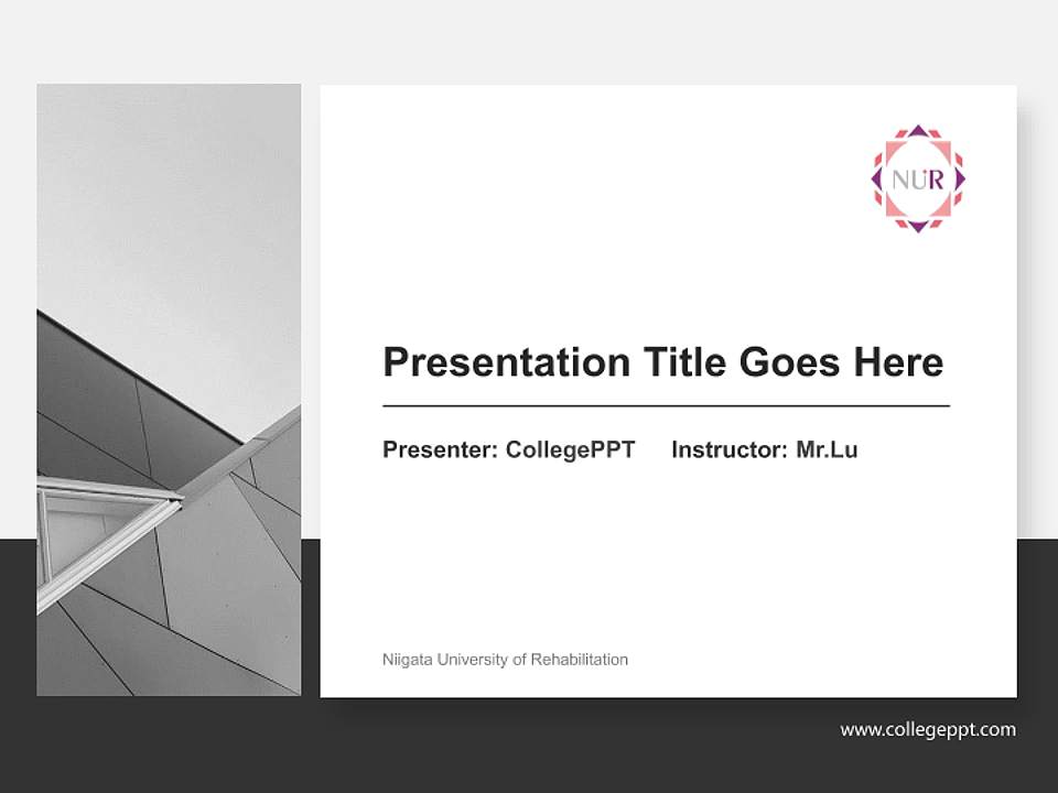 Niigata University of Rehabilitation General PPT Template4:3 ratio PPT effect preview image6