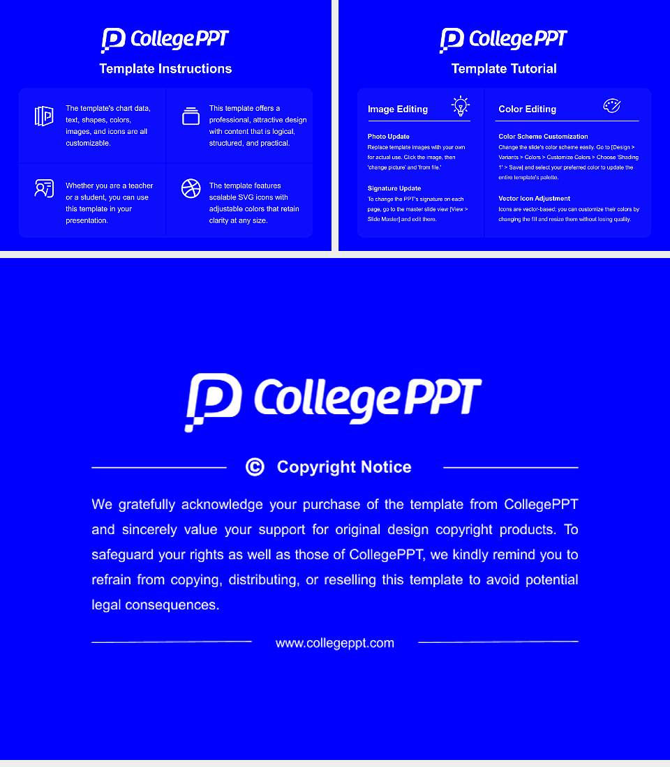 Niimi University Course/Courseware Creation PPT Template4:3 ratio PPT effect preview image5