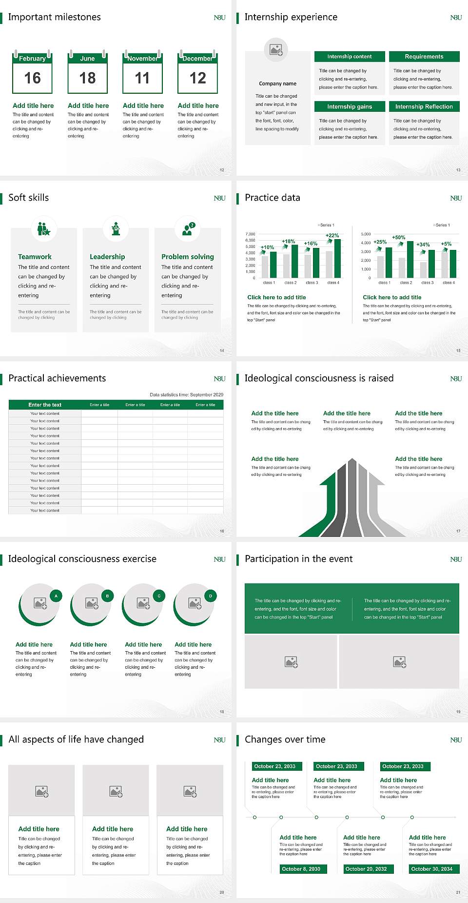 Nippon Bunri University National Scholarship Defense PPT Template4:3 ratio PPT effect preview image3