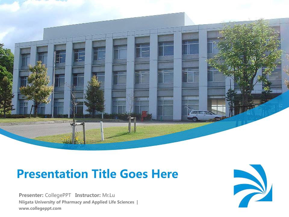 Niigata University of Pharmacy and Applied Life Sciences Course/Courseware Creation PPT Template4:3 ratio PPT effect preview image5