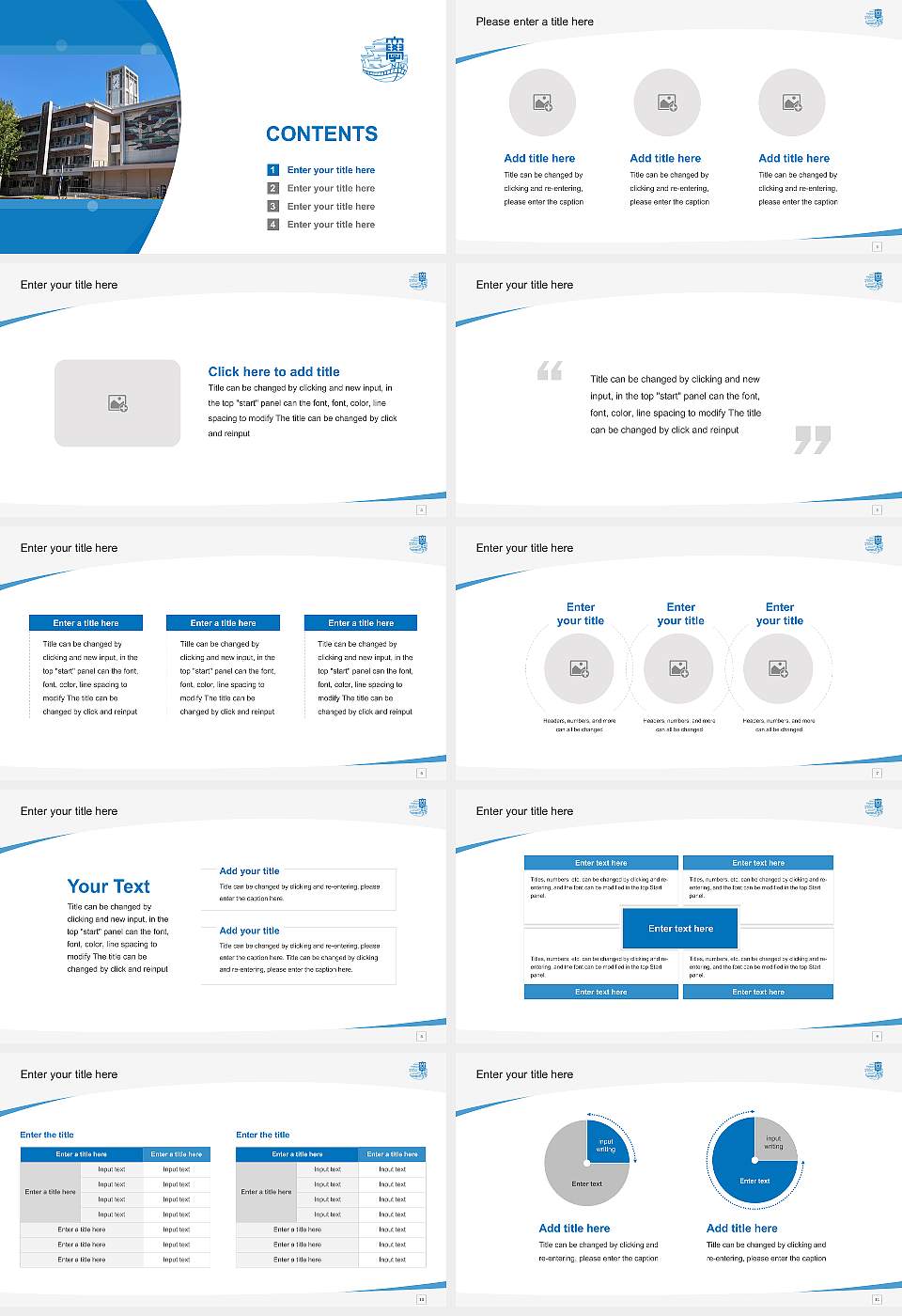 Nagasaki University Course/Courseware Creation PPT Template16:9 ratio PPT effect preview image2