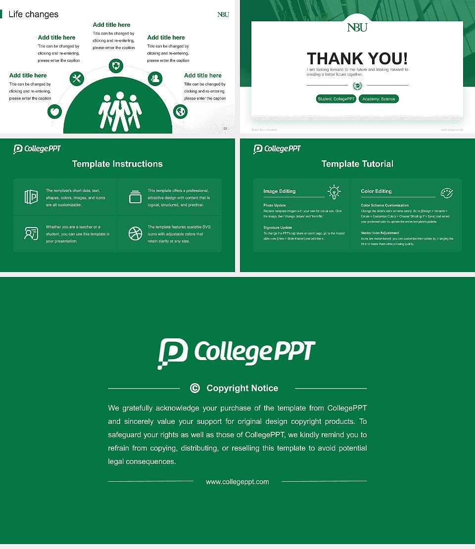 Nippon Bunri University National Scholarship Defense PPT Template16:9 ratio PPT effect preview image4