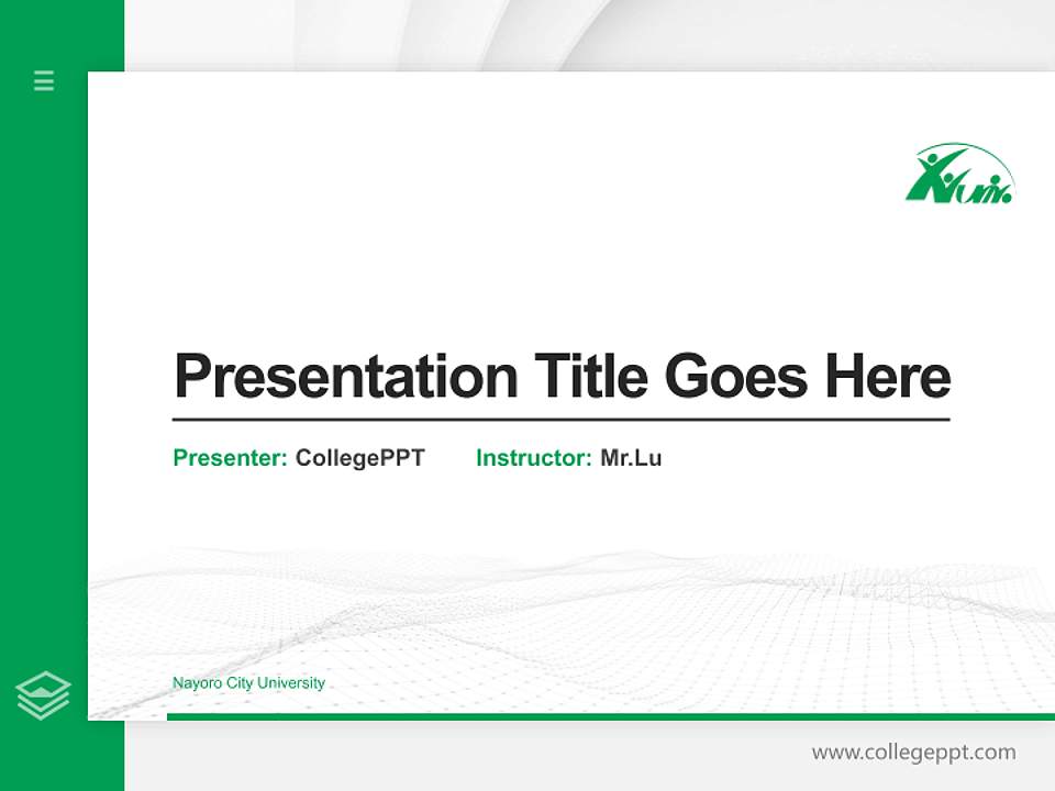 Nayoro City University Thesis Proposal/Graduation Defense PPT Template4:3 ratio PPT effect preview image5