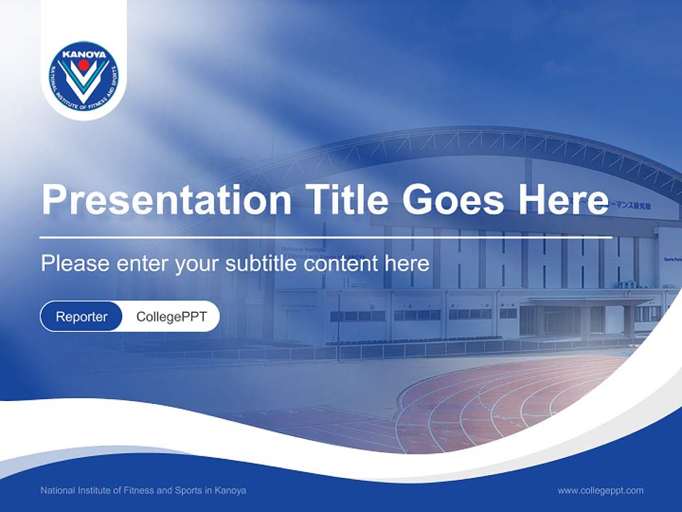 National Institute of Fitness and Sports in Kanoya Lecture Sharing and Networking Event PPT Template4:3 ratio PPT effect preview image4