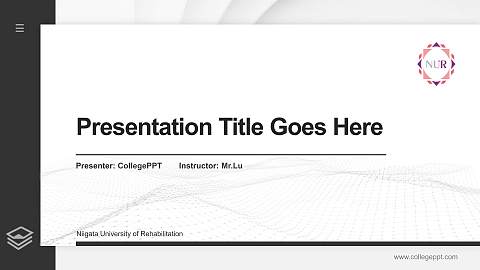 Niigata University of Rehabilitation Thesis Proposal/Graduation Defense PPT Template