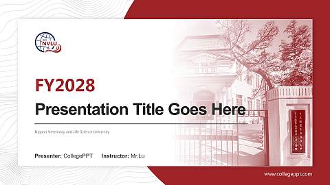 Nippon Veterinary and Life Science University Academic Presentation/Research Findings Report PPT Template