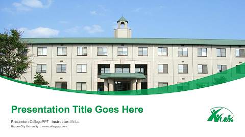 Nayoro City University Course/Courseware Creation PPT Template