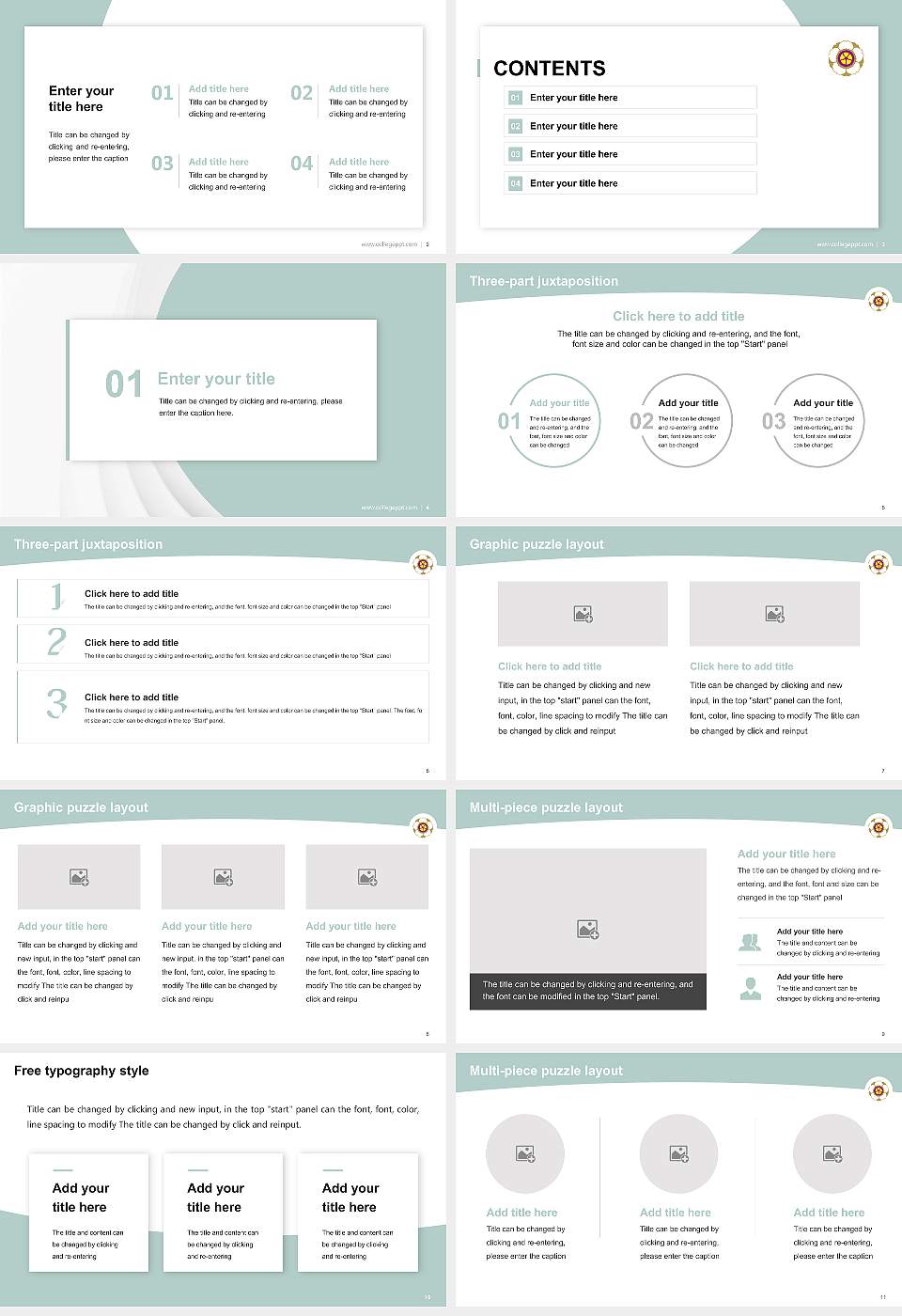 Nara Women’s University Academic Presentation/Research Findings Report PPT Template16:9 ratio PPT effect preview image2