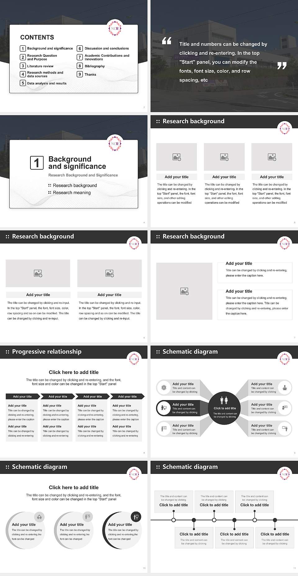 Niigata University of Rehabilitation Graduation Thesis Defense PPT Template4:3 ratio PPT effect preview image2
