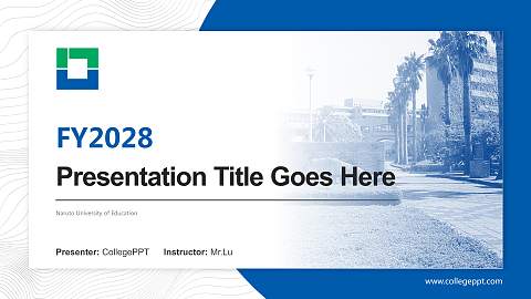 Naruto University of Education Academic Presentation/Research Findings Report PPT Template